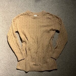 Cable Knit Tan Sweater